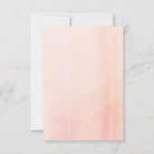 Moderne Brautdusche Aquarell Einladung Rosa (Rückseite)