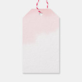 Moderne Brautduschenschilder Geschenkanhänger (Rückseite)