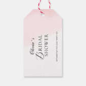 Moderne Brautduschenschilder Geschenkanhänger (Rückseite)