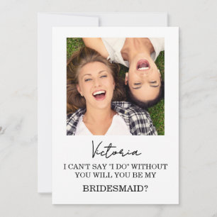 Moderne Brautjungfer-Hochzeitskarten zum Antrag Einladung