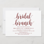 Moderne Brautparty Brunch-Feier Einladung (Vorderseite)