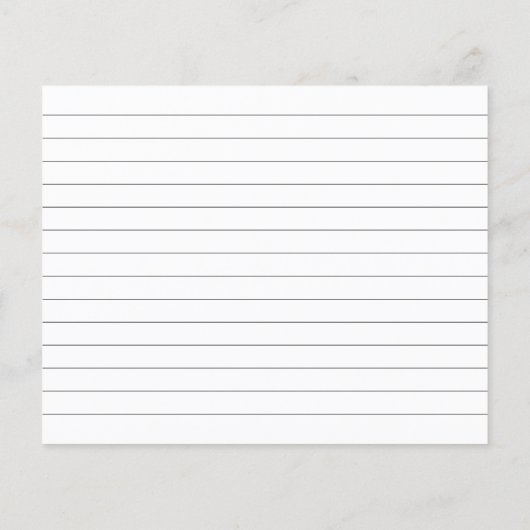 Moderne Brautparty Game Activity Rezeptkarte (Rückseite)