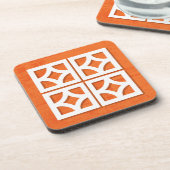 Moderne Breeze Blockade Orange Untersetzer 2 (Linke Seite)