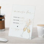 Moderne Bridal Shower Mimosa Bar Schild (In SItu)