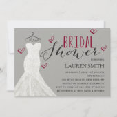 Moderne Bride Burgundy | Brautdusche Einladung (Vorderseite)