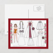 Moderne Bridge II Paper Doll Postkarte (Vorne/Hinten)