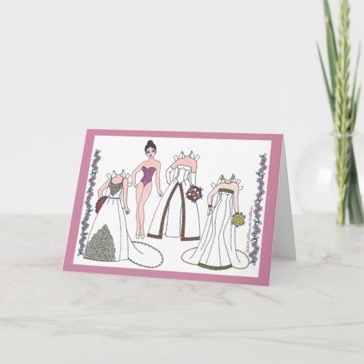 Moderne Bridge III Papierpuppenkarte Karte (Vorderseite)