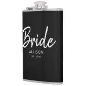 Moderne Bridge Schwarz-weißer Personalisierter Nam Flachmann (Links)