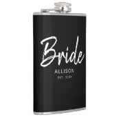 Moderne Bridge Schwarz-weißer Personalisierter Nam Flachmann (Rechts)