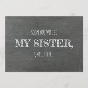 Moderne Bridmaid / Vorschlag für eine Trauzeugin Einladung