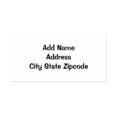 Moderne Briefmarke aus Selbstfarbkautschuk Permastempel