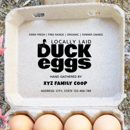 Moderne Briefmarke des Enteneierkartons Gummistempel