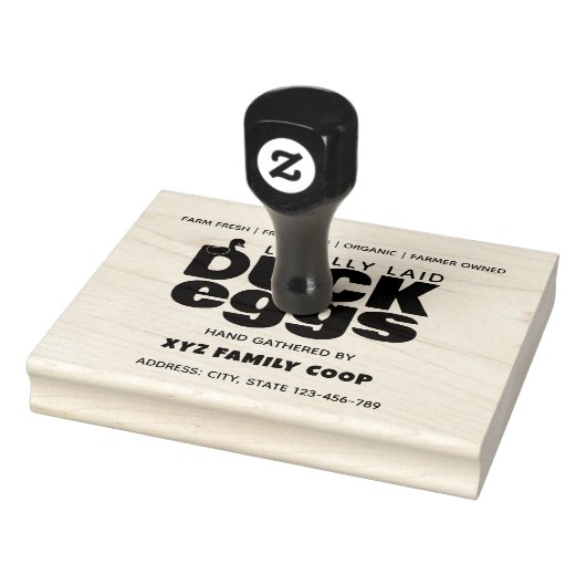 Moderne Briefmarke des Enteneierkartons Gummistempel (Stempel)