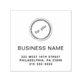 Moderne Briefmarke für Firmennamen oder Logos Permastempel (Design)