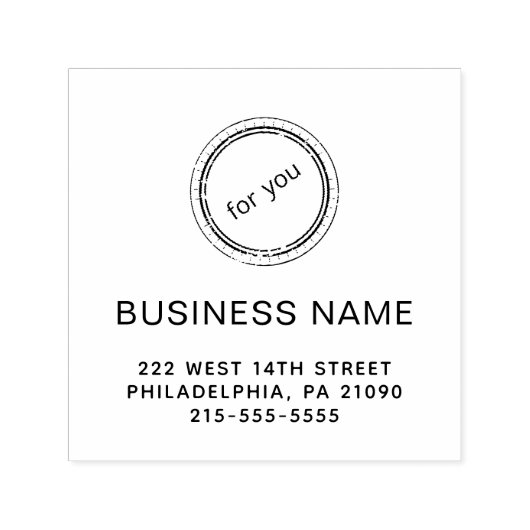 Moderne Briefmarke für Firmennamen oder Logos Permastempel (Design)