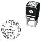 Moderne Briefmarke zur Rücksendeadresse von Skript Permastempel (Beispiel)