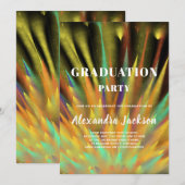Moderne Bright Colors Graduation Party Einladung (Vorne/Hinten)