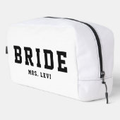 Moderne Brillenschwarz und Weiß Individuelle Name  Waschbeutel (Rechte Ecke)