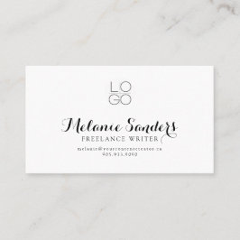 MODERNE BRITER B&W ADD QR CODE Business Card Visitenkarte