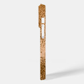 Moderne Bronze Metallic texturiert Case-Mate iPhone Hülle (Rückseite / Links)