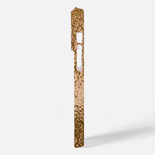 Moderne Bronze Metallic texturiert Case-Mate iPhone Hülle (Rückseite / Links)