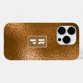 Moderne Bronze Metallic texturiert Case-Mate iPhone Hülle (Rückseite (Horizontal))