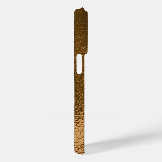 Moderne Bronze Metallic texturiert Case-Mate iPhone Hülle (Rückseite / Rechts)