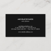 MODERNE BRONZE-PINK OMBRE GLITZER Business Card Visitenkarte (Rückseite)