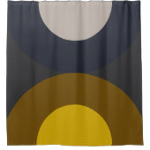 Moderne Bronze-Senf-Thunder aus dem Mittelalter Duschvorhang (Vorderseite)