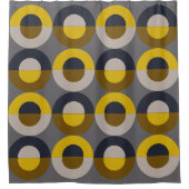 Moderne Bronze-Senf-Thunder aus dem Mittelalter Duschvorhang (Vorderseite)