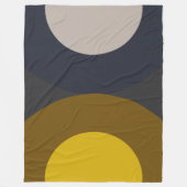 Moderne Bronze-Senf-Thunder aus dem Mittelalter Fleecedecke (Vorderseite)