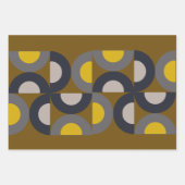 Moderne Bronze-Senf-Thunder aus dem Mittelalter Geschenkpapier Set (Vorderseite)