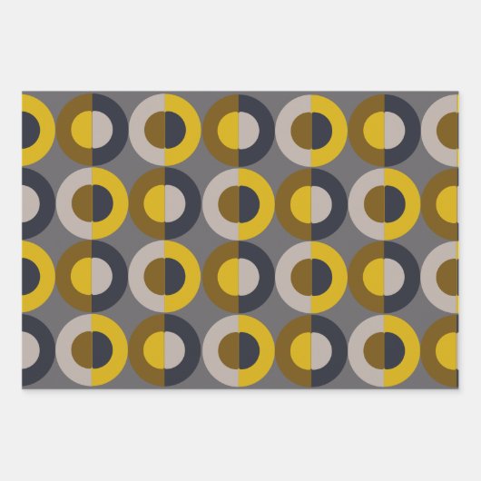 Moderne Bronze-Senf-Thunder aus dem Mittelalter Geschenkpapier Set (Vorderseite 2)