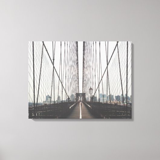 Moderne Brooklyn Bridge Leinwand (Vorderseite)