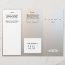 Moderne Broschüre "Luminy Silver Salon Wellness-Ce