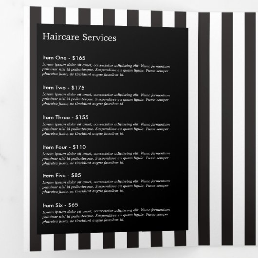 Moderne Broschüre mit Blumenreste Strippensalon (Innen Erste Seite)