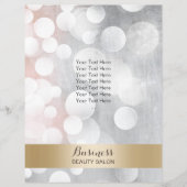 Moderne Broschüren über Silber und Gold Schönheits (Vorne)