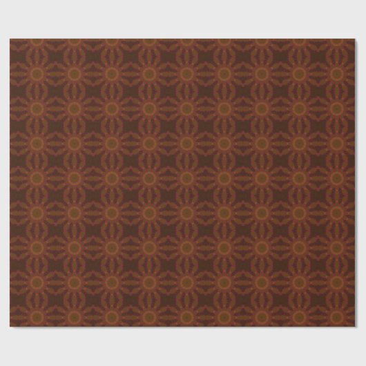 MODERNE BROWN ROSE GESCHENKPAPIER (Flach)