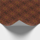 MODERNE BROWN ROSE GESCHENKPAPIER (Ecke)