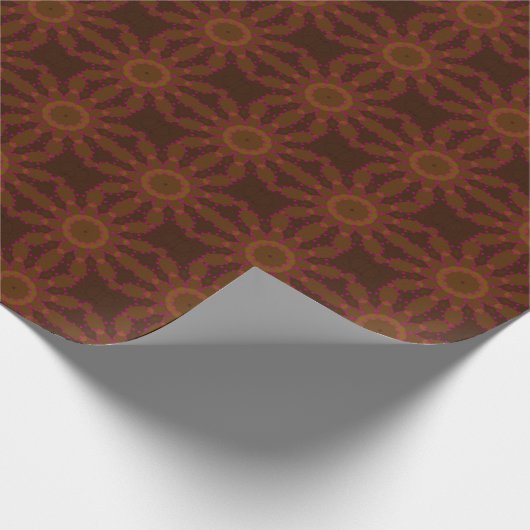 MODERNE BROWN ROSE GESCHENKPAPIER (Ecke)