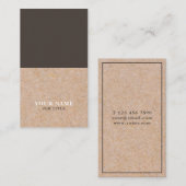 Moderne Brown Visitenkarte (Vorne/Hinten)