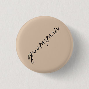 Moderne Brücke Beige + Schwarzes Skript Button