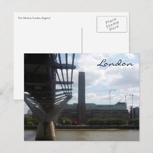 moderne Brücke Postkarte (Vorne/Hinten)