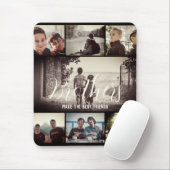 Moderne Bruder besten Freunde Dunkle Foto Collage Mousepad (Mit Mouse)