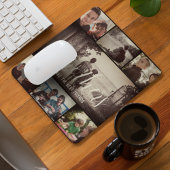 Moderne Bruder besten Freunde Dunkle Foto Collage Mousepad
