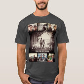 Moderne Bruder besten Freunde Dunkle Foto Collage T-Shirt (Vorderseite)