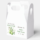 Moderne Brunch Greenery Perfect Pear Brautparty Geschenkschachtel (Geöffnet)