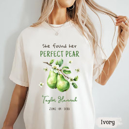 Moderne Brunch Greenery Perfect Pear Brautparty T-Shirt
