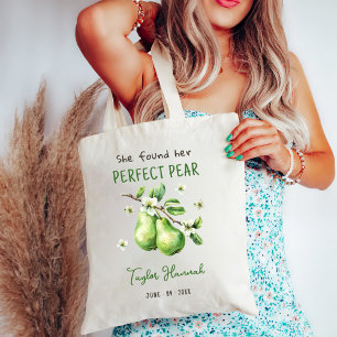 Moderne Brunch Greenery Perfect Pear Brautparty Tragetasche