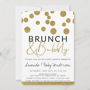 Moderne Brunch- und Sekt-Einladung Einladung